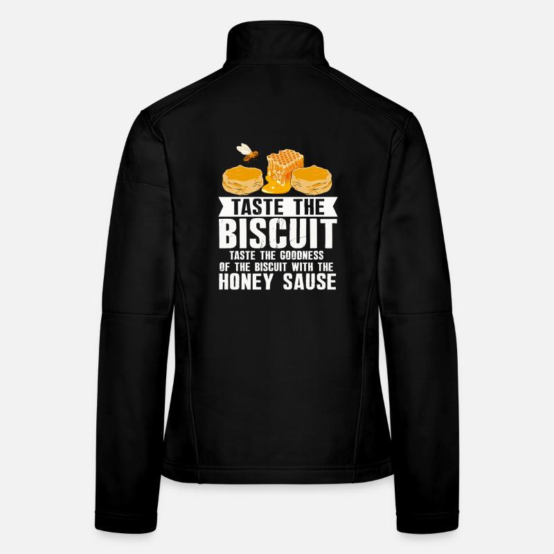 Goûte le filet biscuit miel Veste en tissu softshell Femme