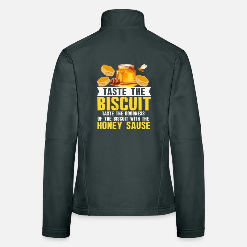 Honey Biscuit Slogan Tee Frauen Softshelljacke