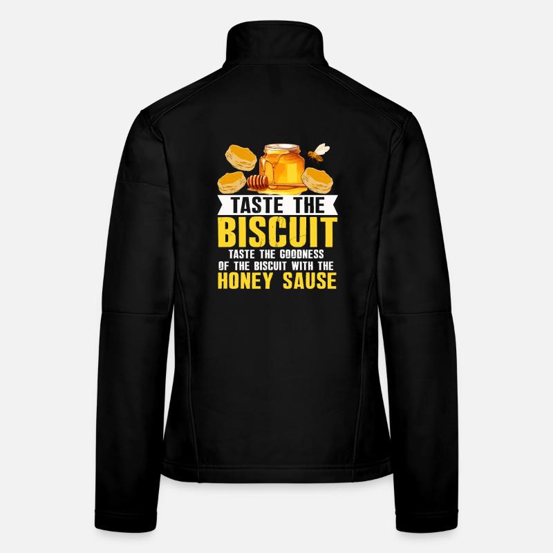 Honey Biscuit Slogan Tee Veste en tissu softshell Femme
