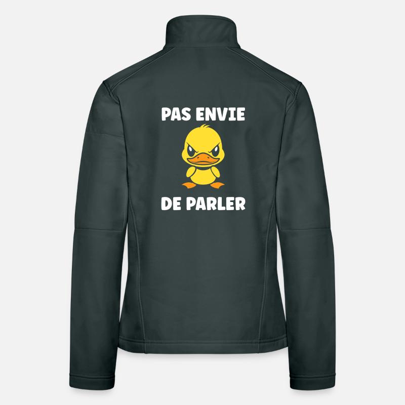 Grumpy Duck – Not Willing to Talk Women's Softshell Jacket