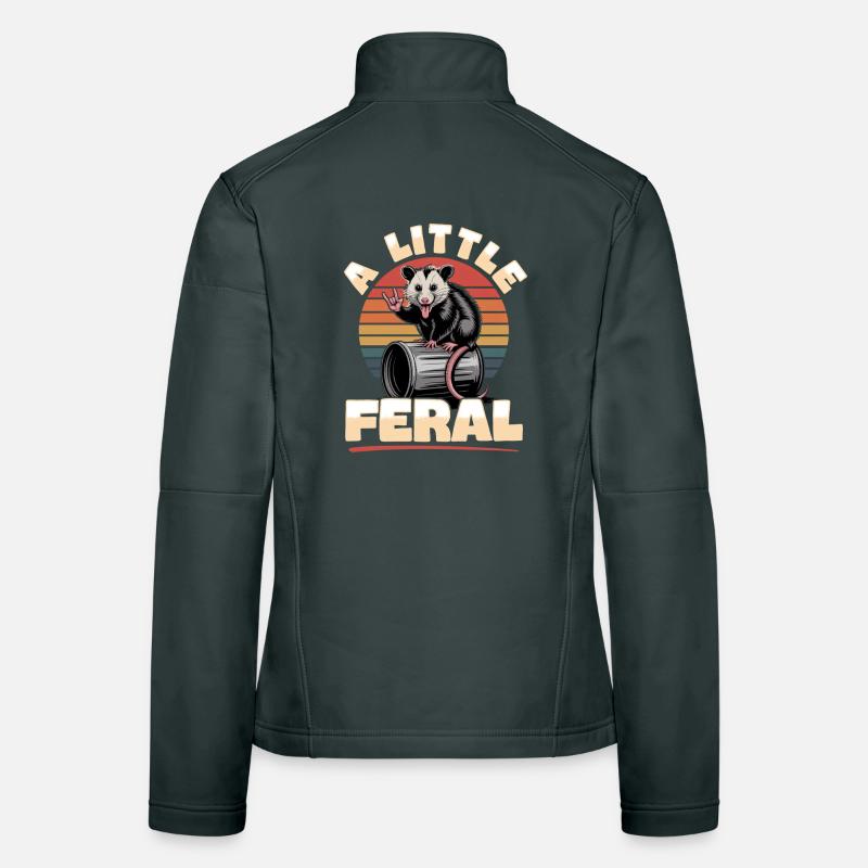 Funny Opossum Women's Softshell Jacket