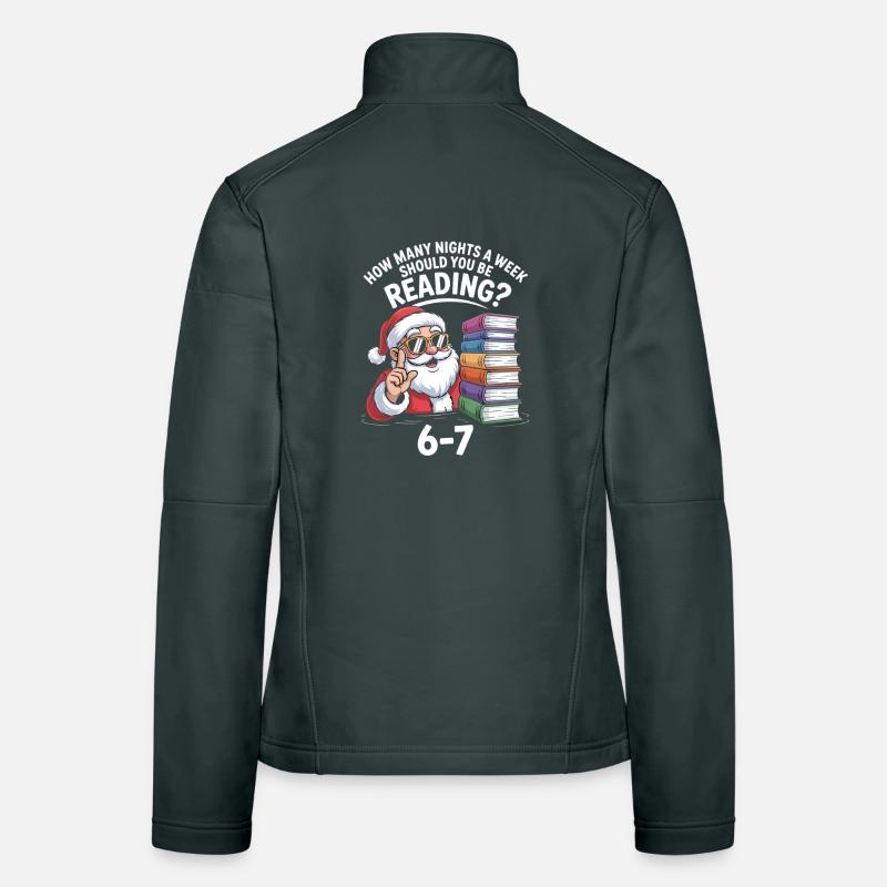 Lecture de Noël 6-7 nuits Veste en tissu softshell Femme