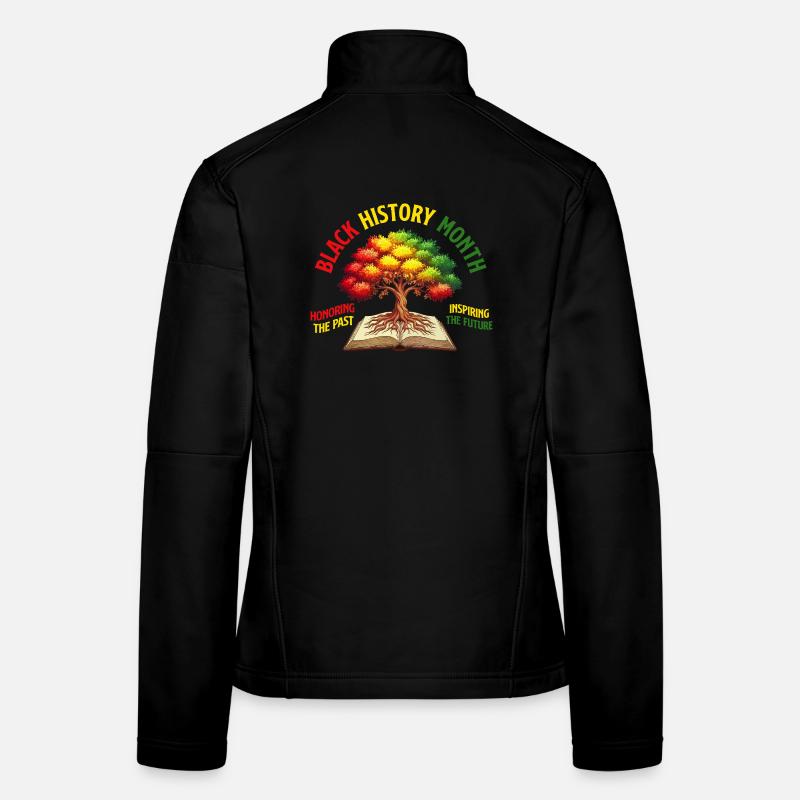 Honoring Past Inspiring Future - Black History Women's Softshell Jacket