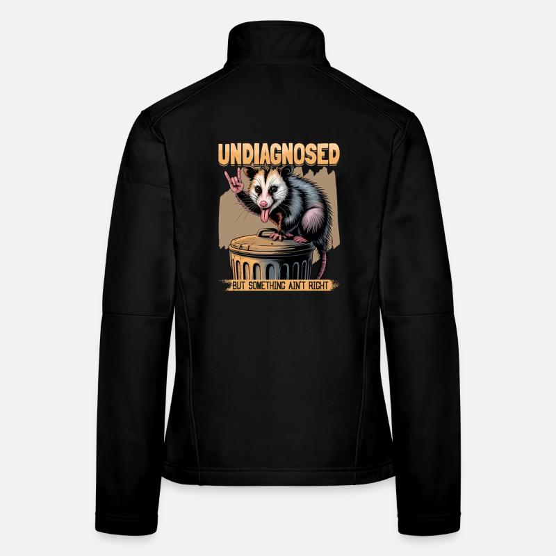 Funny Opossum Women's Softshell Jacket