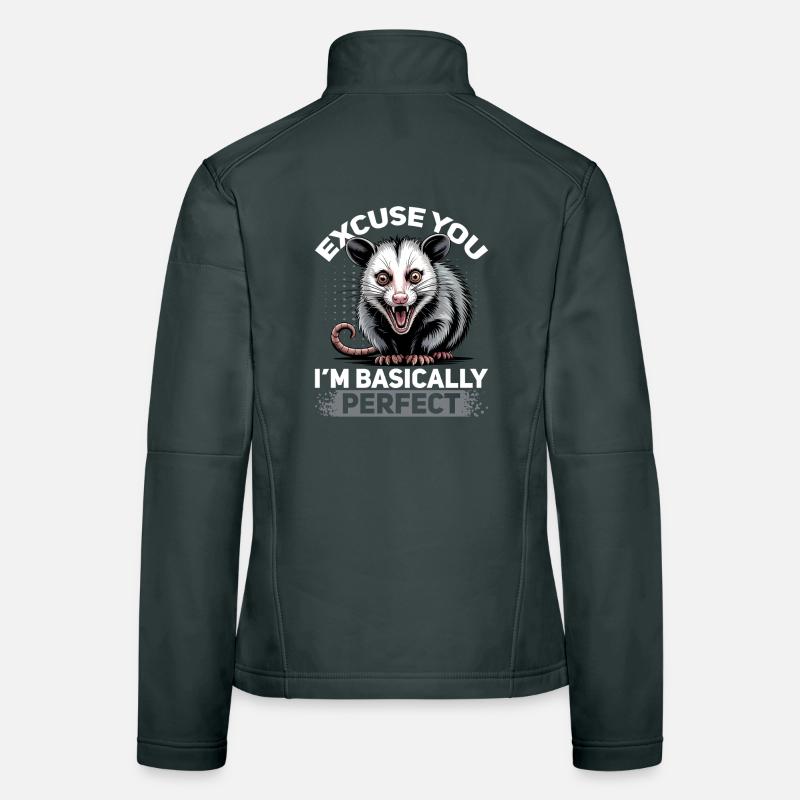 Funny Opossum Women's Softshell Jacket