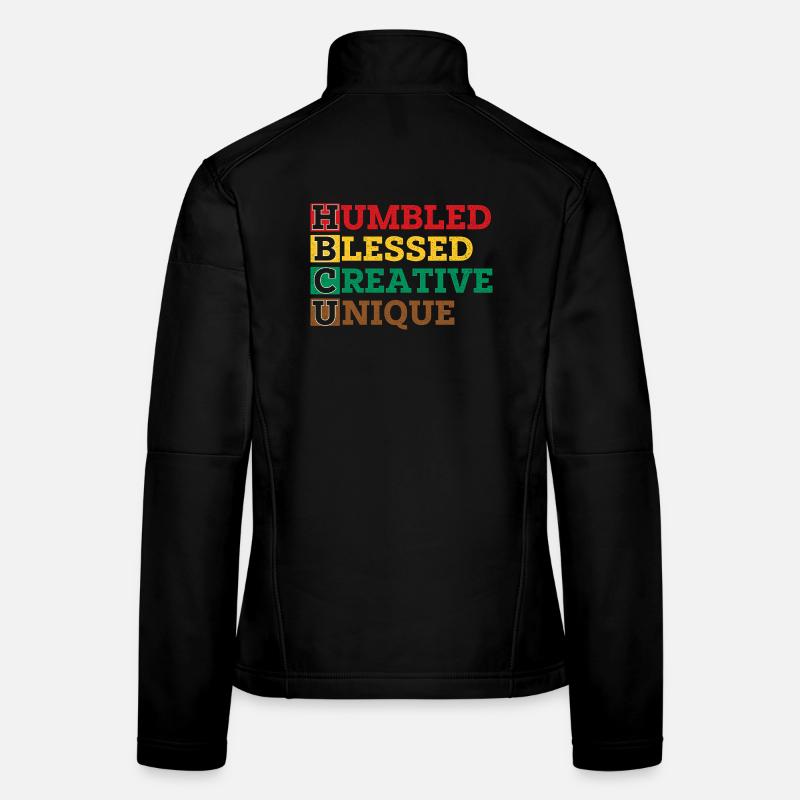HBCU Humbled Creative Unique Pride Women's Softshell Jacket