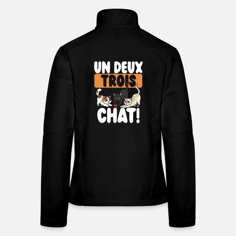 One, two, three cats, cute cats, Women's Softshell Jacket