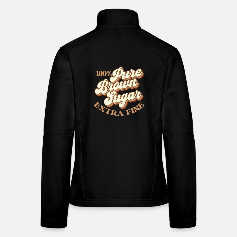 100% Pure Brown Sugar – Melanin Magic Women's Softshell Jacket
