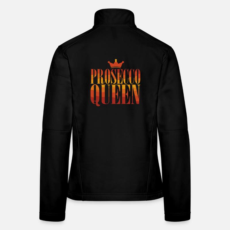 Prosecco Queen Party Queen Crown Women's Softshell Jacket