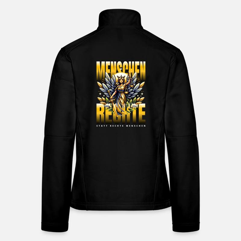 Menschenrechte Statt Rechte Menschen Statement Frauen Softshelljacke