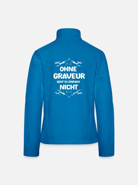Engraver - Women's Softshell Jacket - black - Back