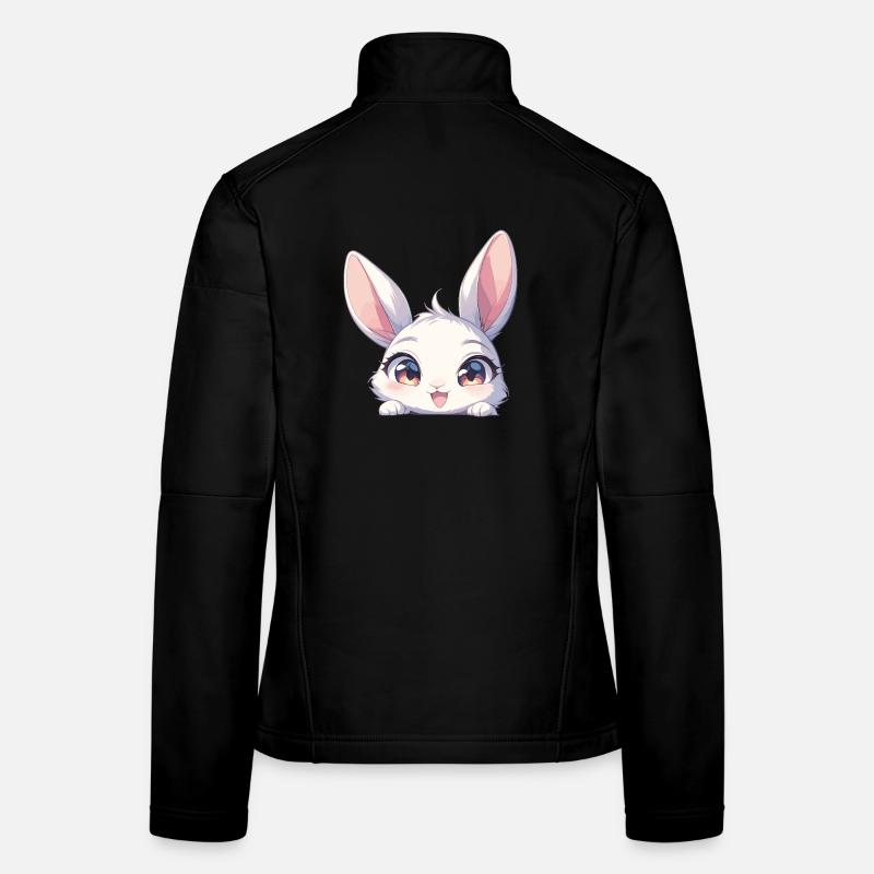 Hasen Hase - Frauen Softshelljacke - Schwarz