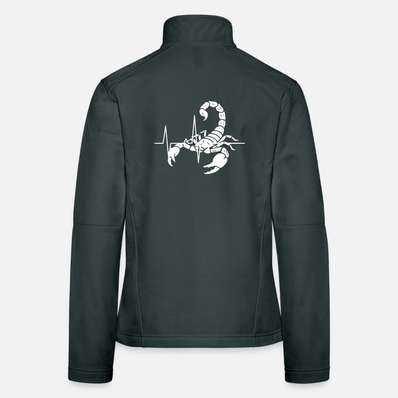 Scorpio Silhouette ECG Clean Vector Women's Softshell Jacket