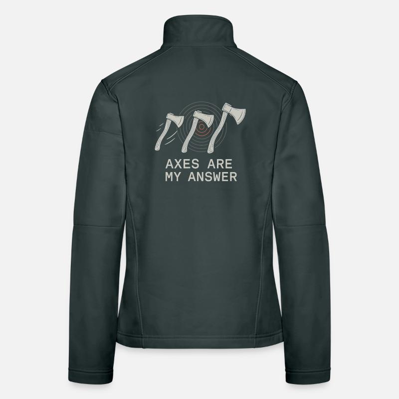 Women's Axe Throwing Gift I Slots Women's Softshell Jacket