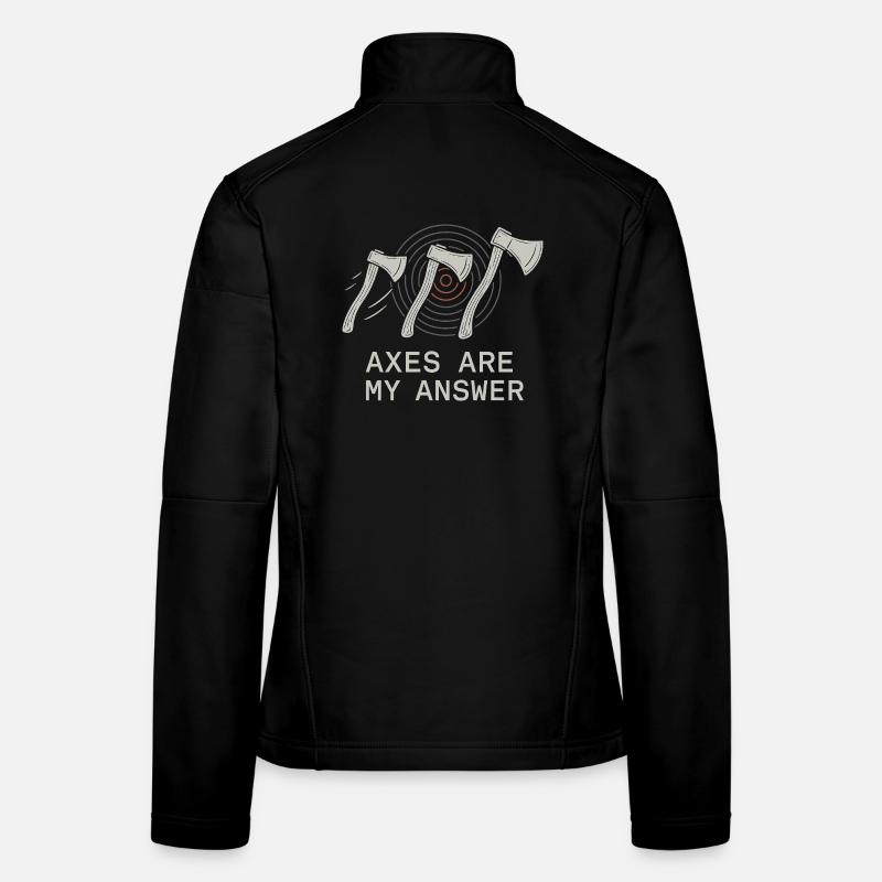 Frauen Axtwerfen Geschenk I Steckäxte Frauen Softshelljacke