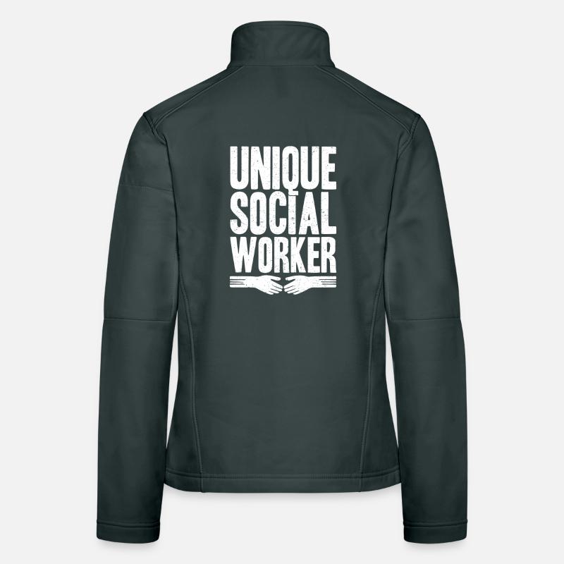Citation d’assistant social : Unique Social Work Veste en tissu softshell Femme