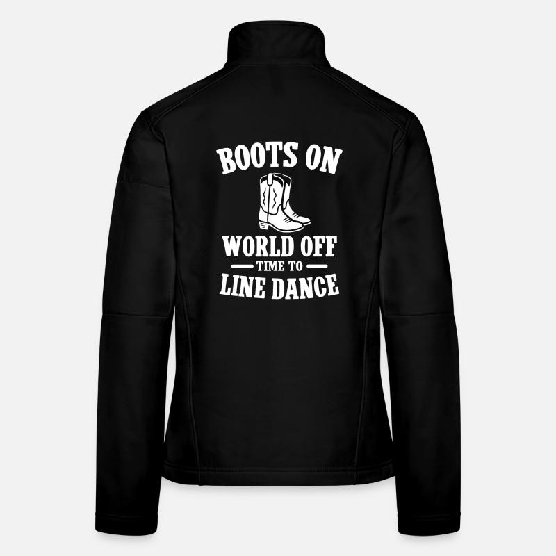 Bottes sur - Du monde hors Tome à la danse de ligne Veste en tissu softshell Femme