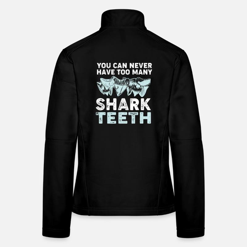 Dents de requin Dents de requin Dents de requin Veste en tissu softshell Femme