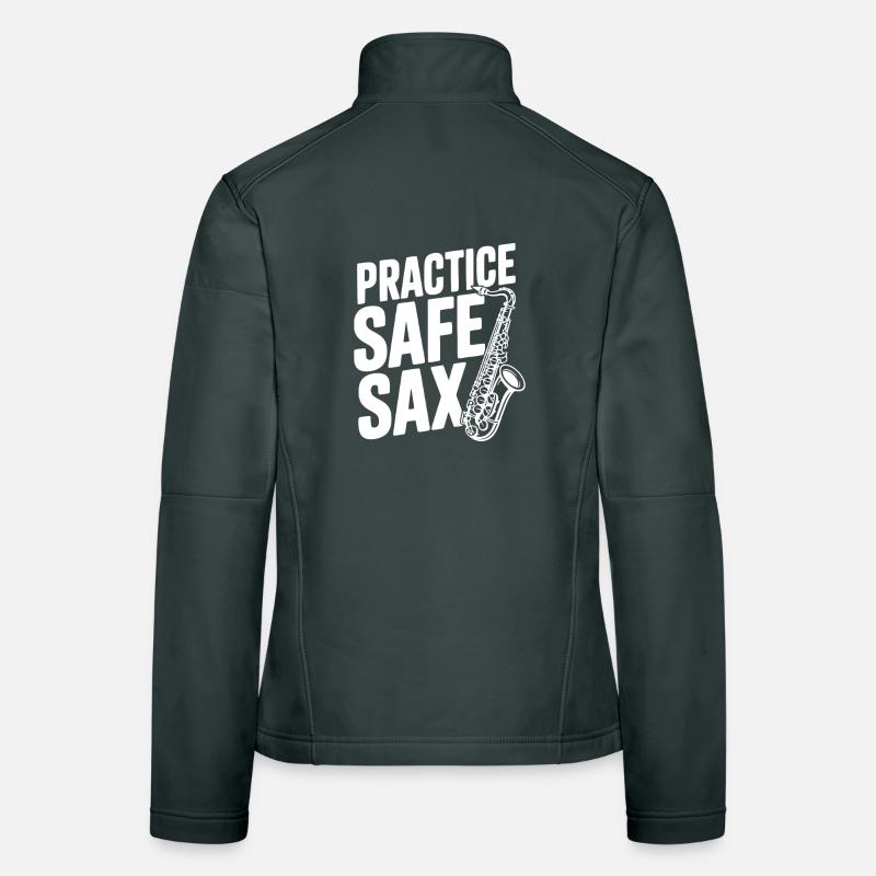 Practice Safe Sax Women's Softshell Jacket