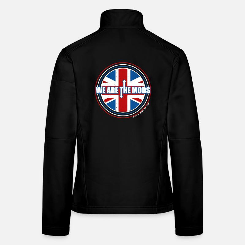 Nous sommes les Mods Union Jack Veste en tissu softshell Femme