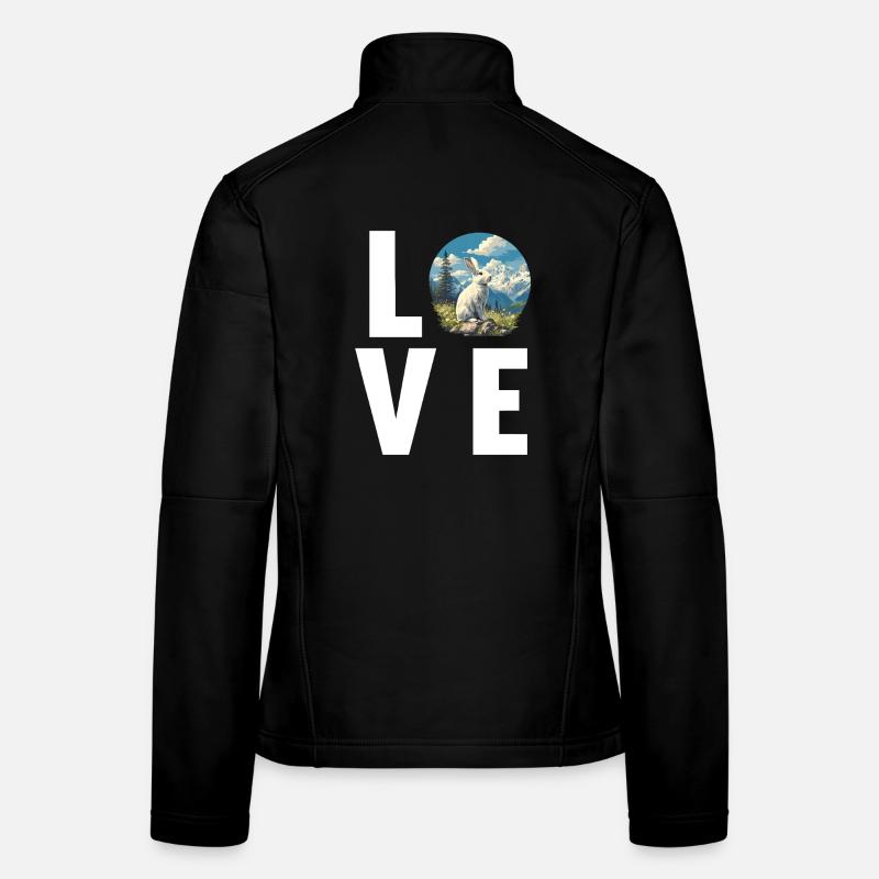 Hasen Hase Frauen Softshelljacke