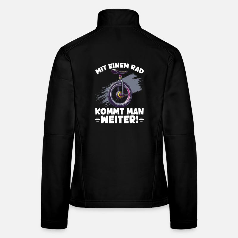 Avec une seule roue, on va plus loin Veste en tissu softshell Femme