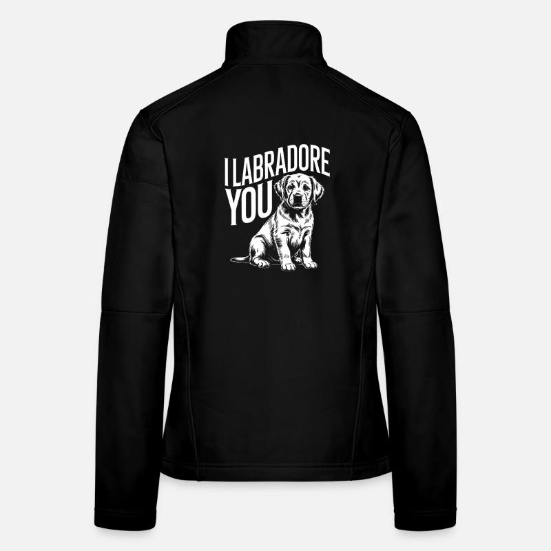 Ich Labrador Sie Frauen Softshelljacke