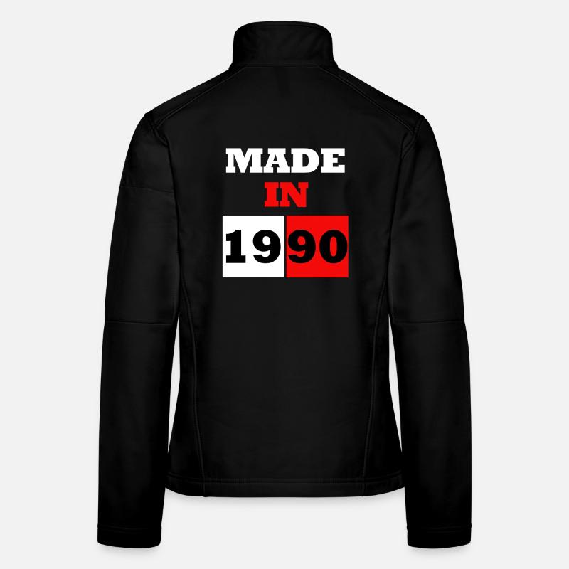 Made in 1990 Retro Blocks Veste en tissu softshell Femme