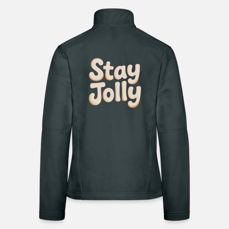 Stay Jolly Cozy Skript Frauen Softshelljacke