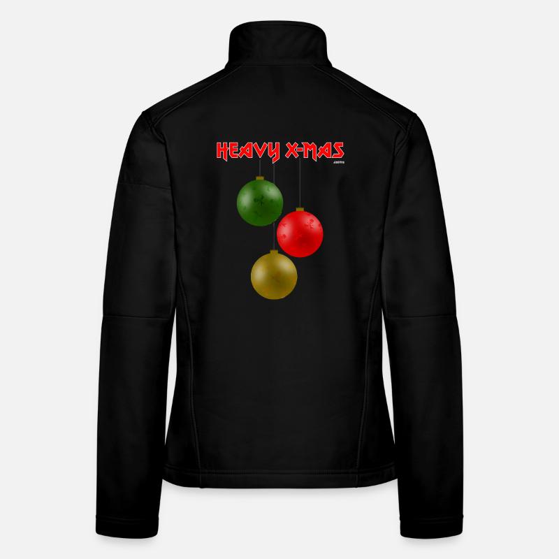 HEAVY X-MAS, traditionell - Frauen Softshelljacke - Schwarz
