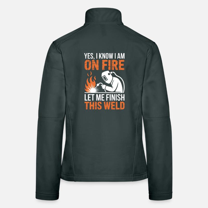 Welder Saying Profession Funny Welder Gift Women's Softshell Jacket