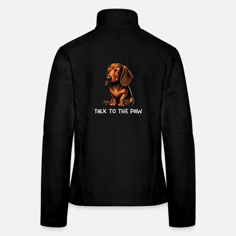 Parlez au propriétaire de teckel patte teckel propriétaire de teckel propriétaire de teckel Veste en tissu softshell Femme