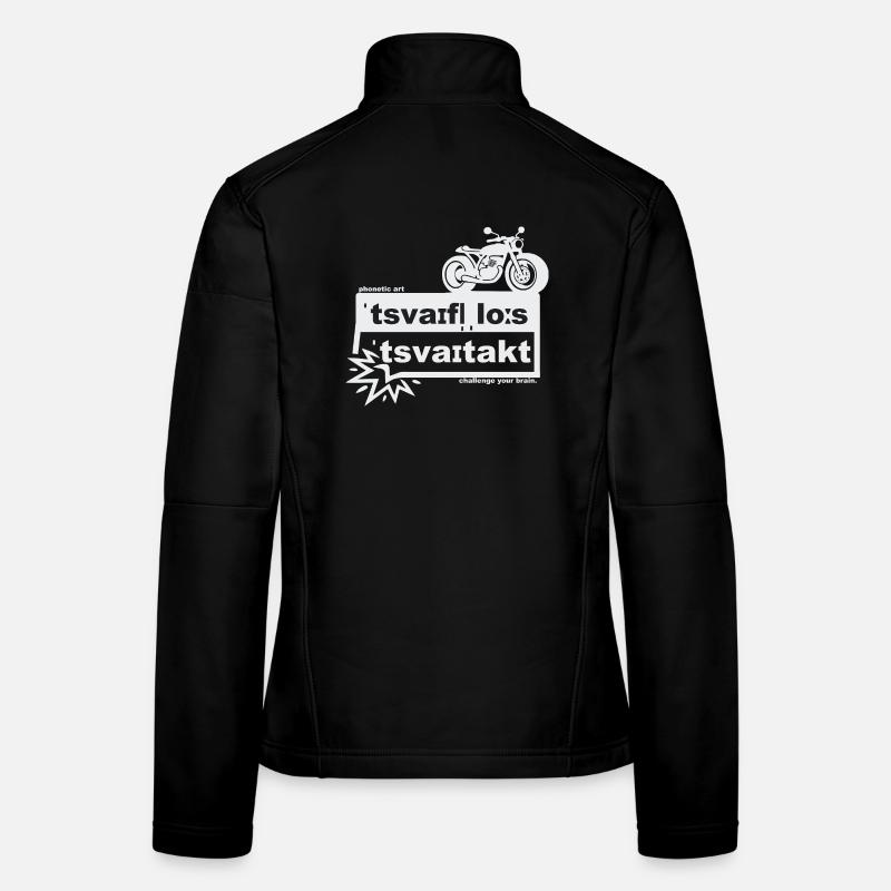 Undoubtedly two-stroke - phonetic art Women's Softshell Jacket