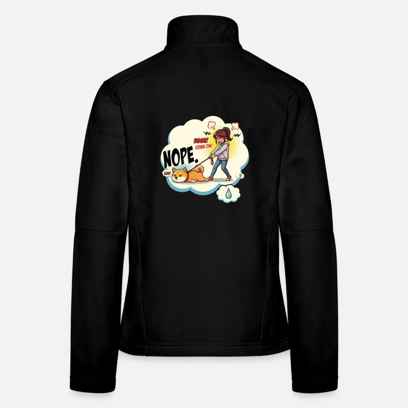 NON, Drame Canin dans le style manga Veste en tissu softshell Femme