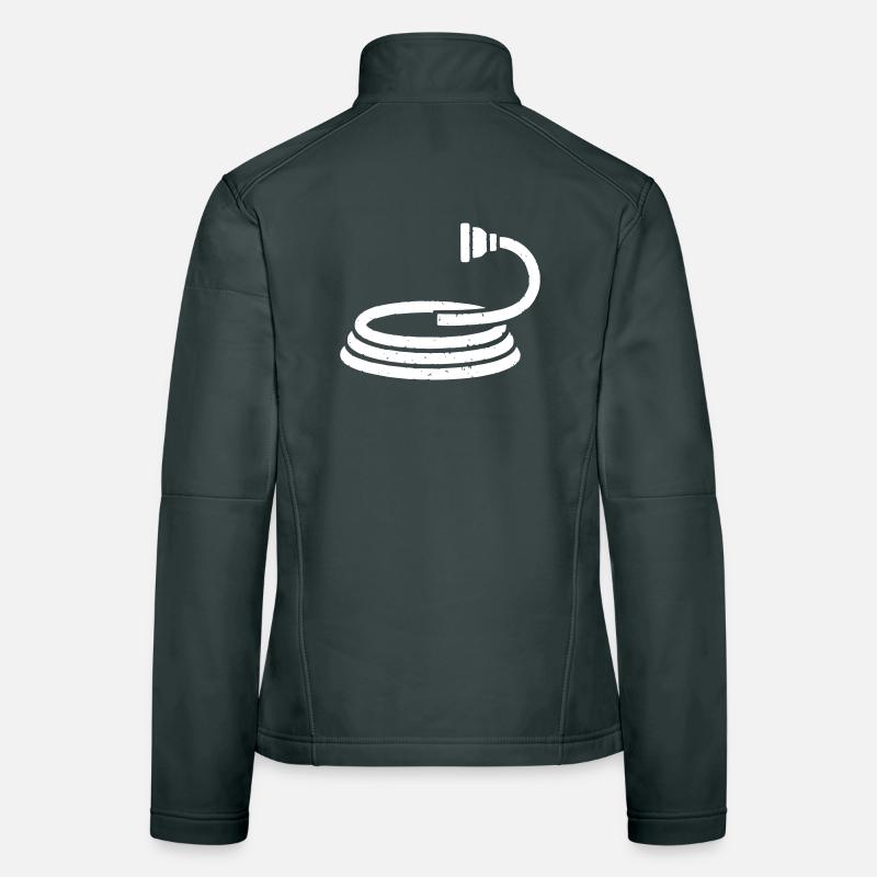 Fire Hose Water Garden Vector Women's Softshell Jacket
