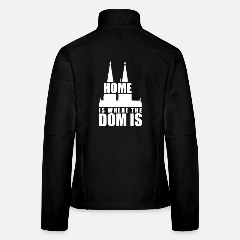 Cologne Home est là où le Dom est Cologne Carnaval Cologne Veste en tissu softshell Femme