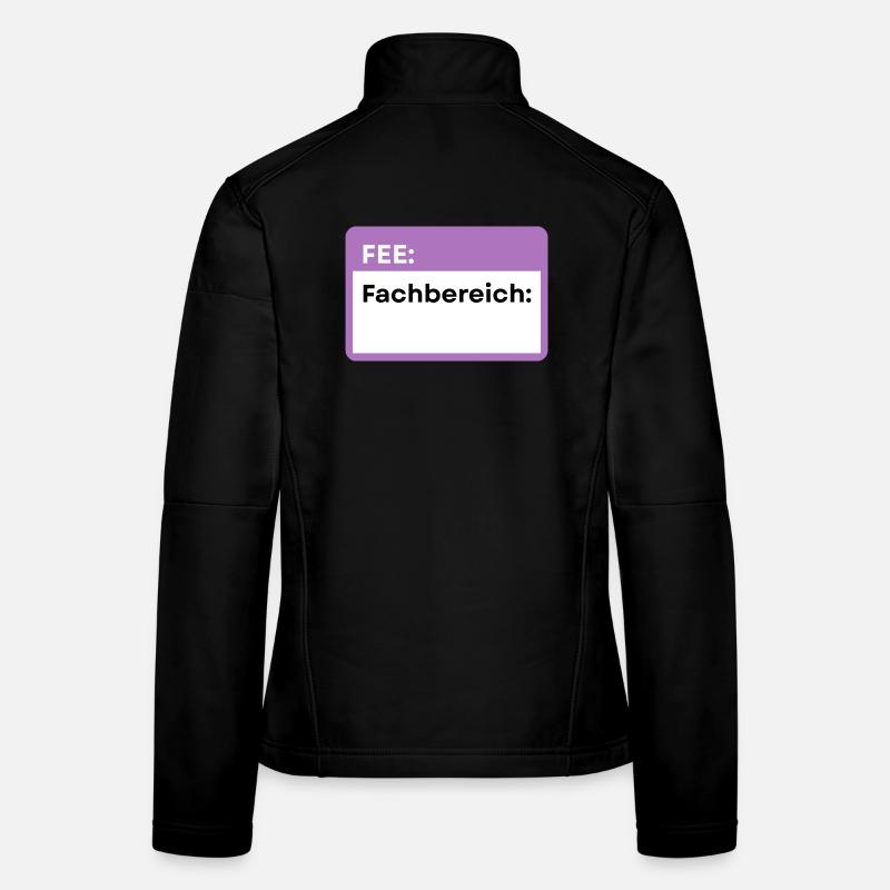 Fachbereich Schild Lila Frauen Softshelljacke