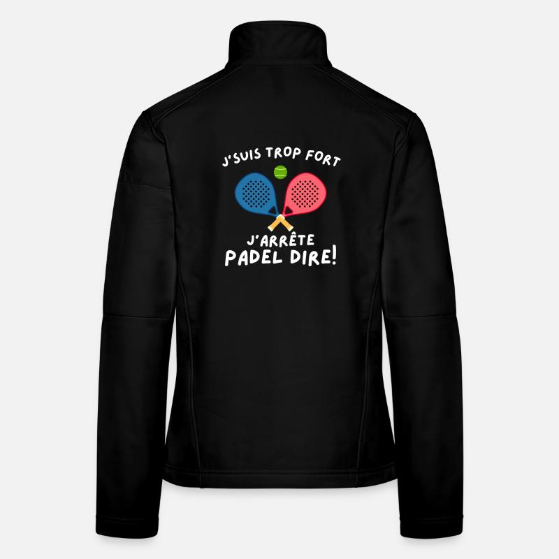 Humorvoller Mann, Padelspieler Frauen Softshelljacke