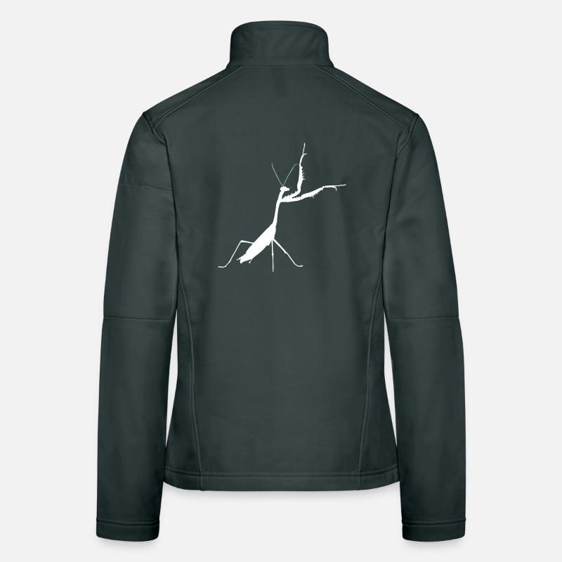 Gottesanbeterin weiss Frauen Softshelljacke