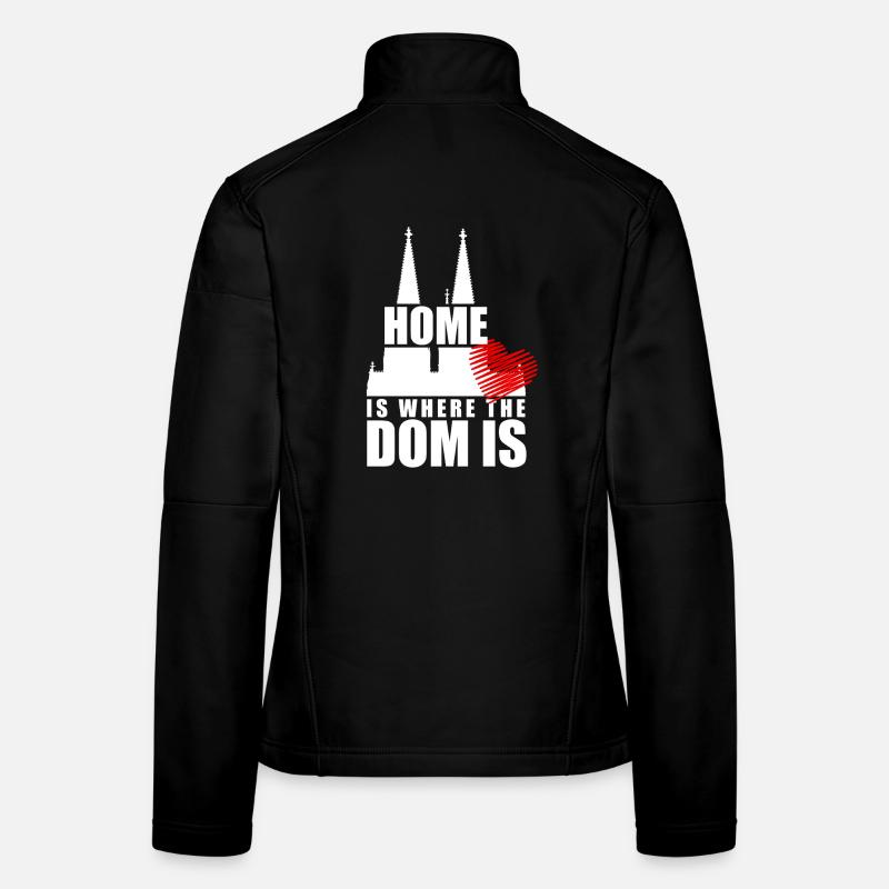 Cologne Home est là où le Dom est Cologne Carnaval Cologne Veste en tissu softshell Femme