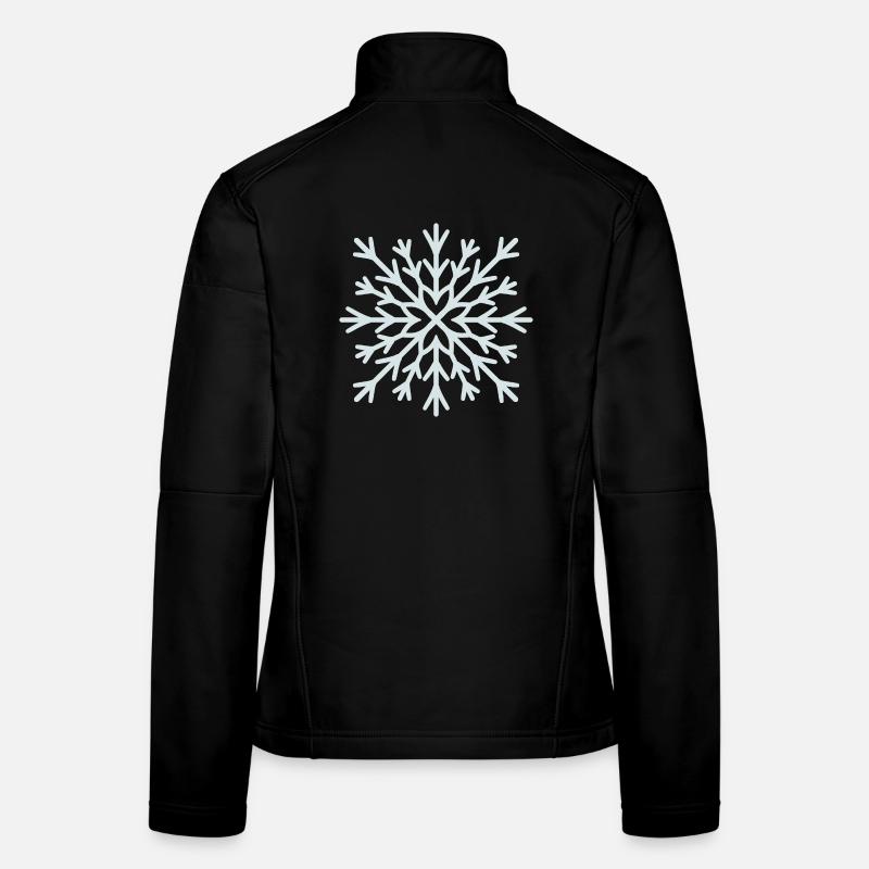Frosted Snowflake Radiance Women's Softshell Jacket