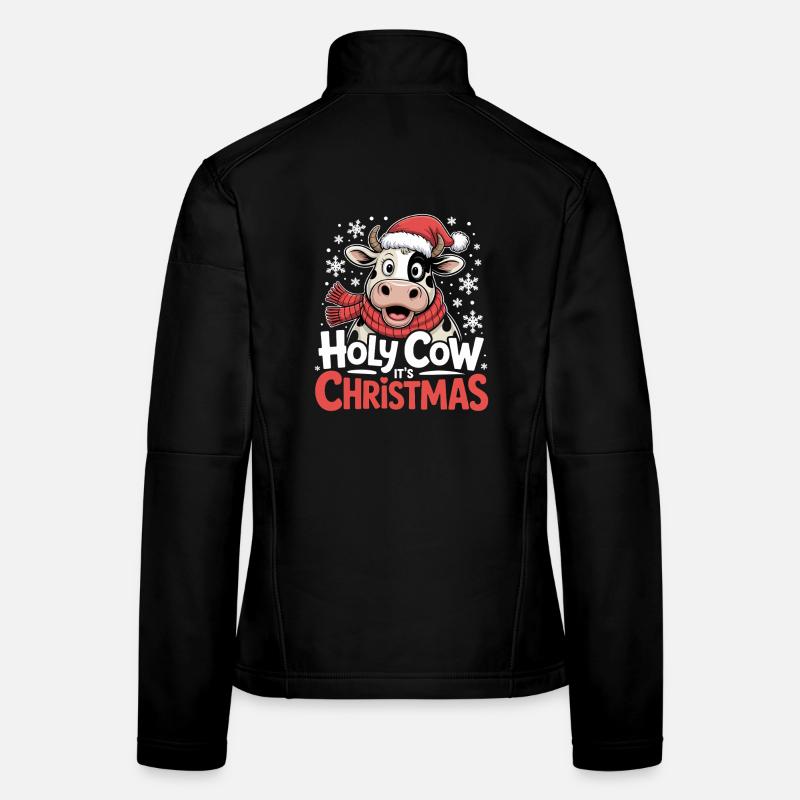 Holy Cow Its Christmas Women's Softshell Jacket