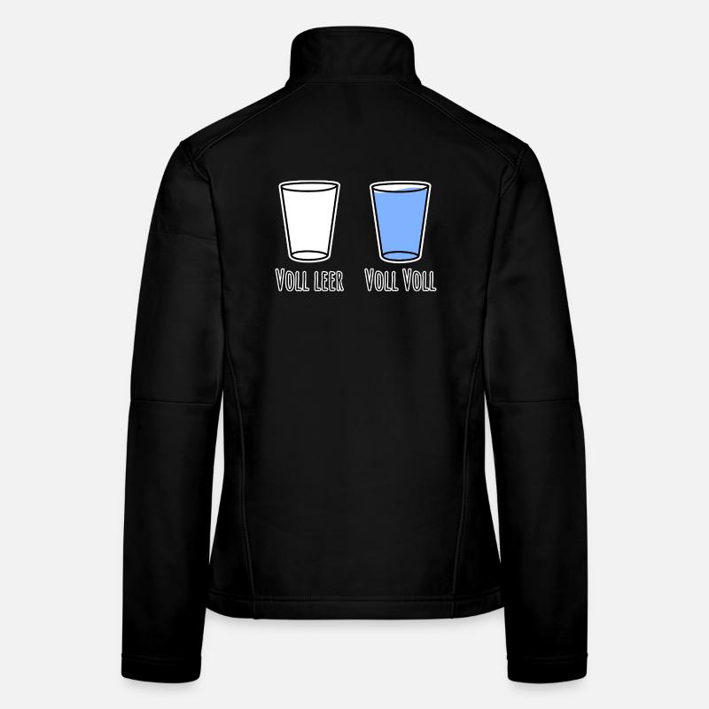 Complètement vide et complètement plein ! En allemand complet ! Veste en tissu softshell Femme