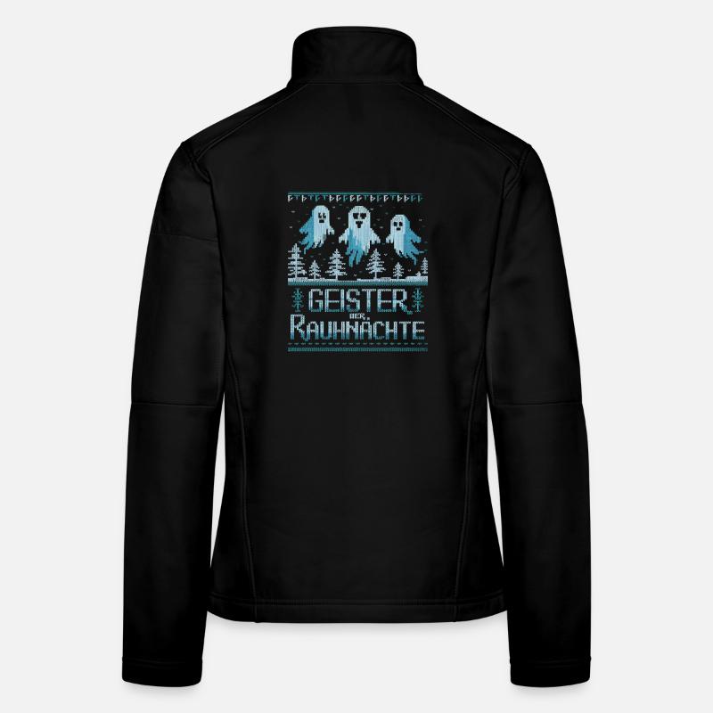 Ghosts of the Rauhnächte Winter ghost fun Women's Softshell Jacket