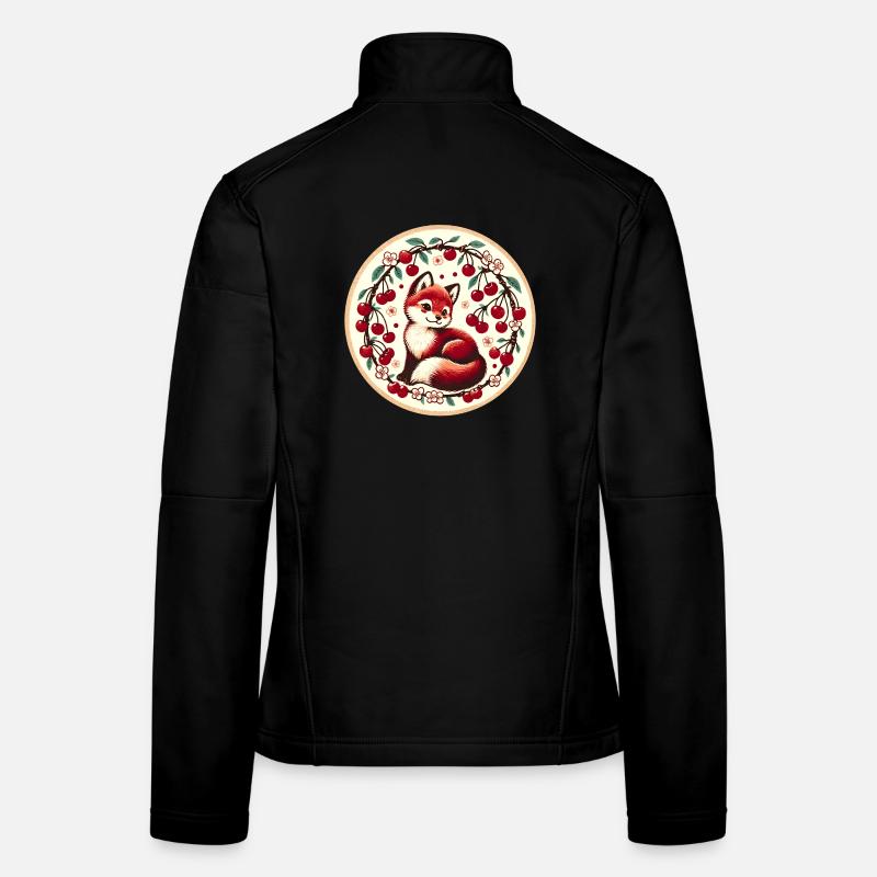 Cercle Vintage Cherry Ring Fox Veste en tissu softshell Femme