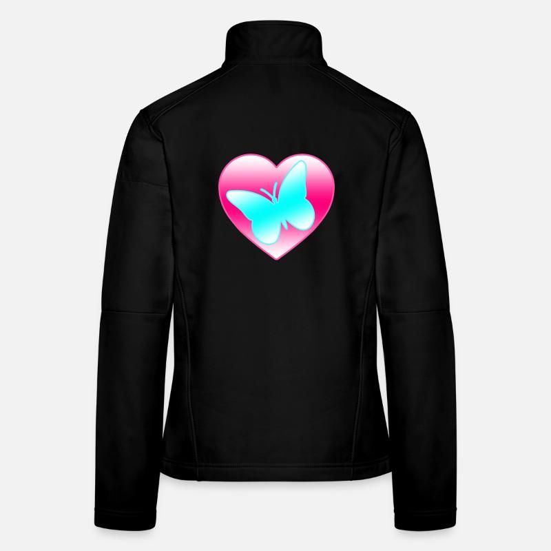 Papillon Veste en tissu softshell Femme