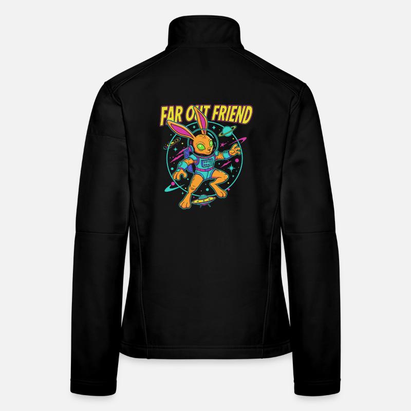 Far Out Bunny Space Women's Softshell Jacket