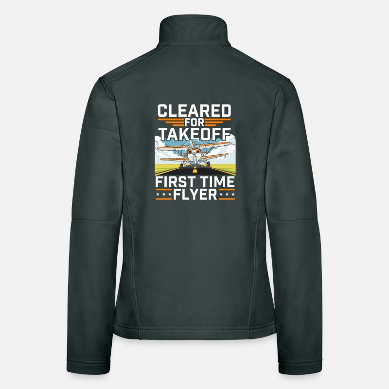 Cleared For Takeoff First Time Flyer Pilot  Women's Softshell Jacket