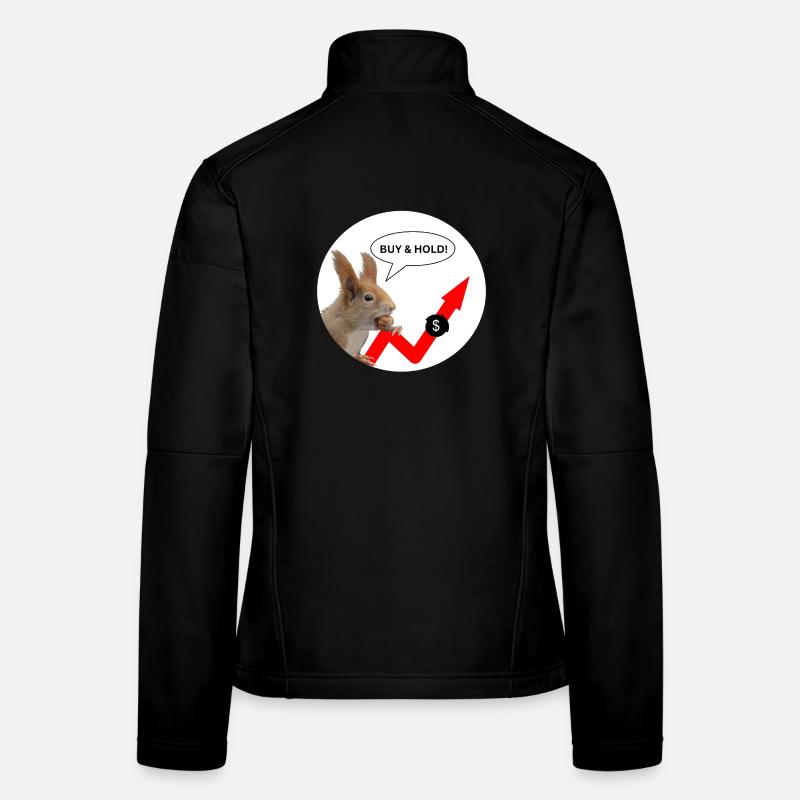 Finanzshirt Eichhörnchen Buy & Hold  Frauen Softshelljacke
