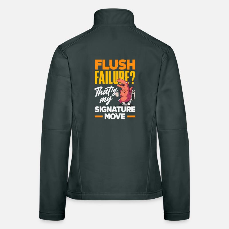 Toilet Clogging Master Funny Women's Softshell Jacket